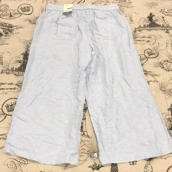Style & Co Wide-Leg Linen Cropped Pants - Picture 4 of 7